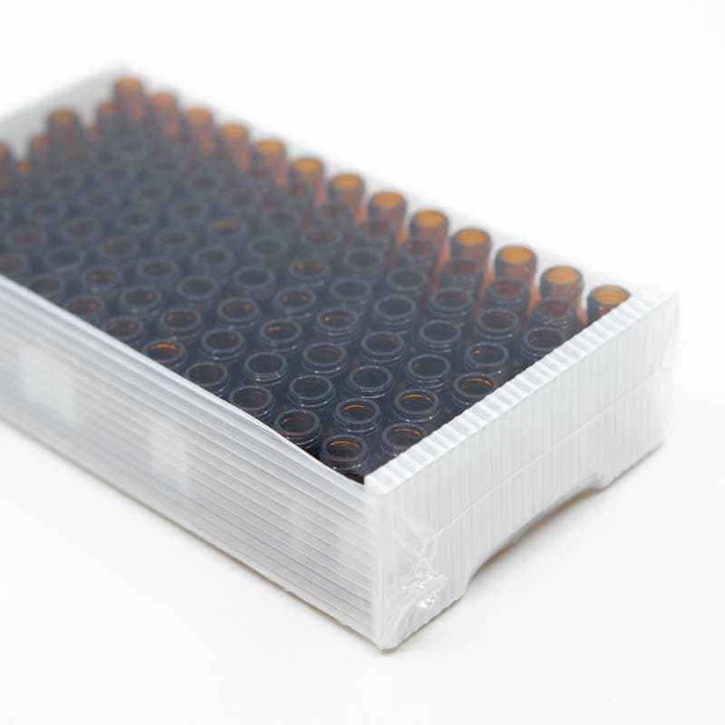Brand new autosampler vials with inserts for 2ml clear vials